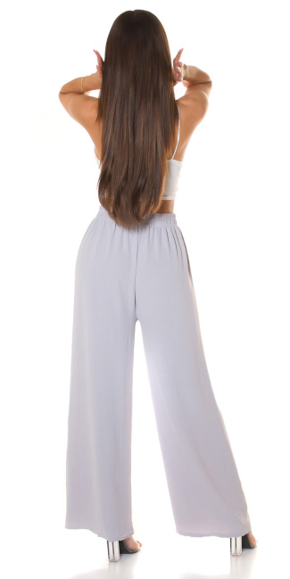 Sexy musthave hoge taille stoffen broek grijs